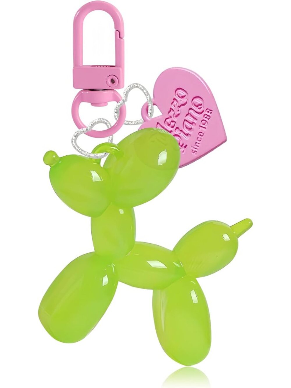 Jelly Balloon Dog Keychain for Women, Cute Bag Charms Key Chain